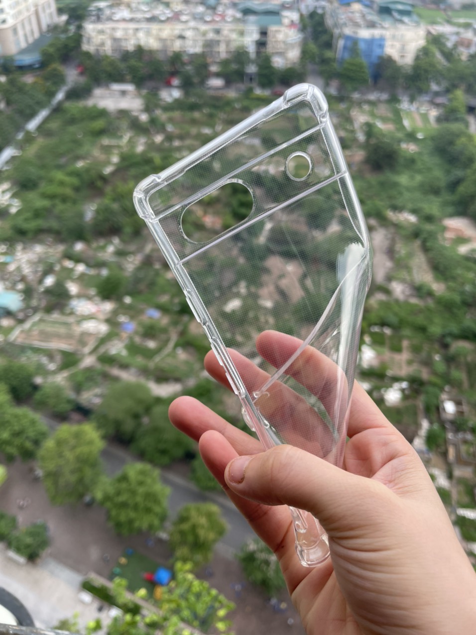 Ốp lưng dẻo cho Google Pixel 7A chống sốc 4 góc trong suốt , bảo vệ Camera