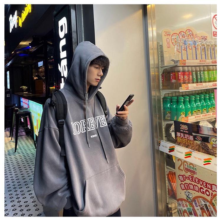 Áo Hoodie Nỉ Bông FOREVER Form Rộng Nam Nữ Unisex Phong Cách Ulzzang