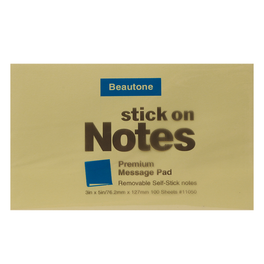 Lốc 6 Xấp Giấy Note Beautone (76.2 x 127 mm) - Vàng