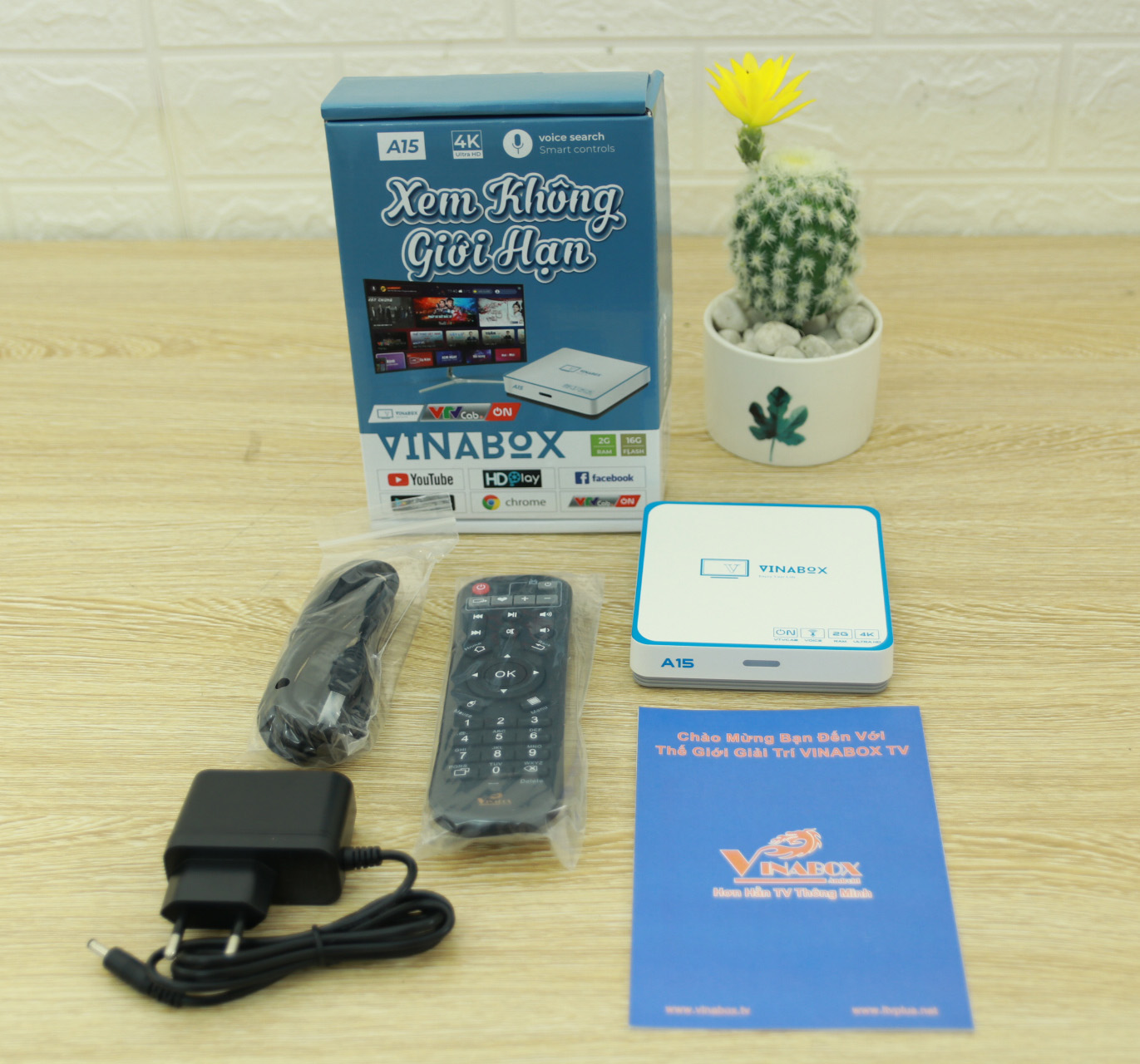 Android TiviBox Vinabox A15 Ram 2Gb Rom 16Gb - Hàng Chính Hãng