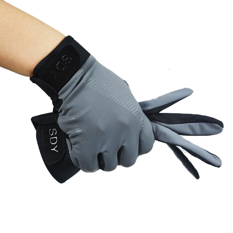 Xe đạp xe đạp găng tay đầy đủ bằng ngón tay cảm ứng Găng tay Mùa thu găng tay mùa thu găng tay xe đạp chống trượt trượt băng Găng tay Color: Black Size: XL