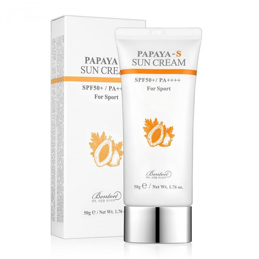 Kem chống nắng dưỡng sáng da Benton Papaya – S Sun Cream SPF50+ PA++++ 50ml (For Sport)