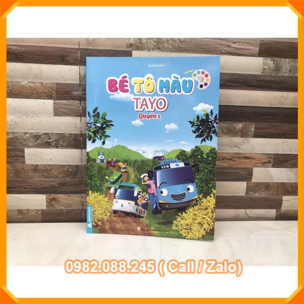 Bé tập tô màu TAYO