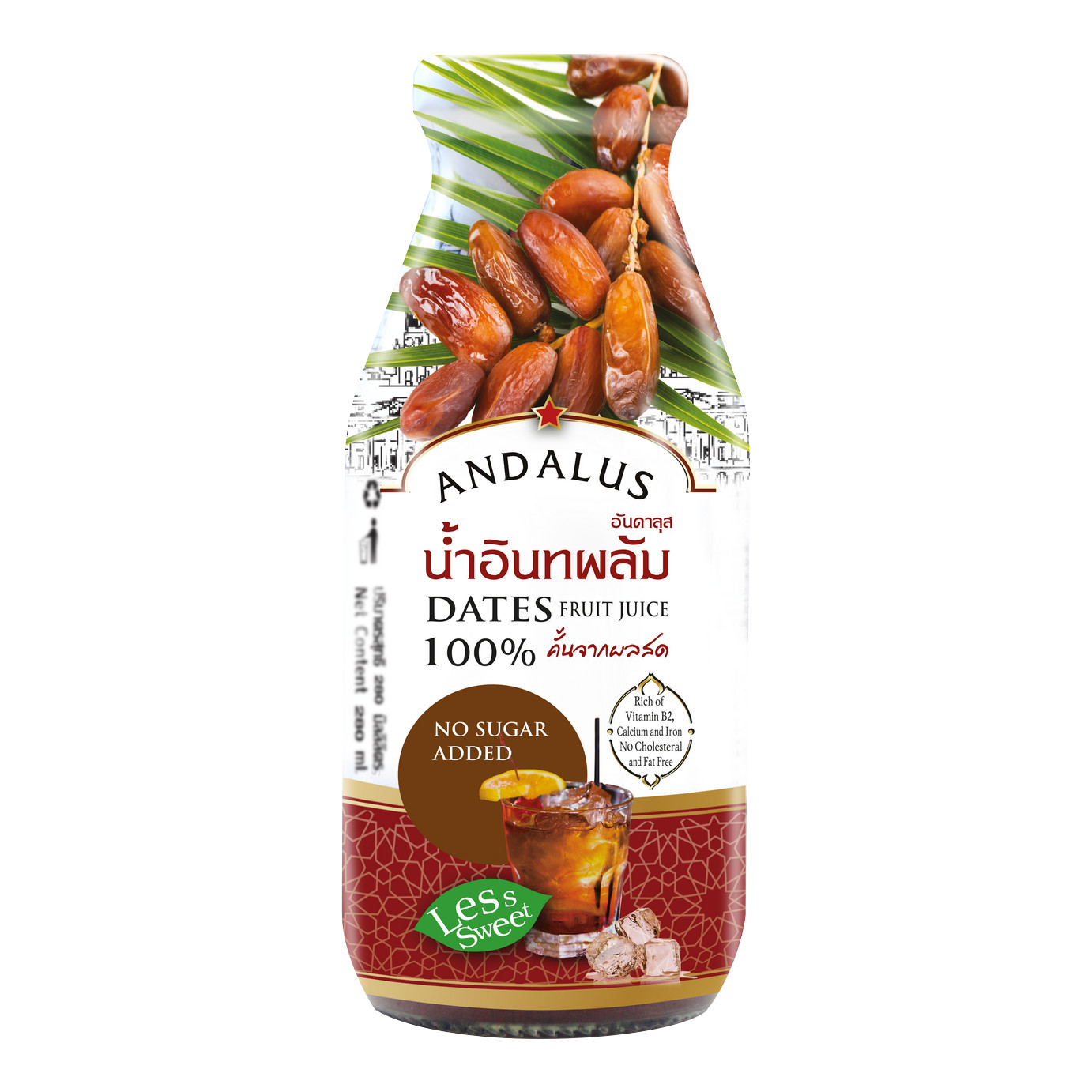 Nước Ép Chà Là 1 Thùng 24 Chai (280ml/ 1 chai)