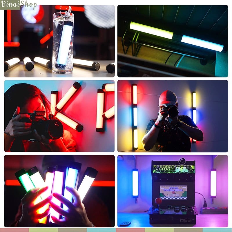 LUXCEO P200 RGB - Đèn LED Mini Hỗ Trợ Quay Tik tok, Youtube, Review Sản Phẩm, Chống Nước IP67
