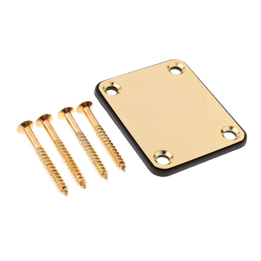 Guitar Bass Neck Mounting Plate with Screws for ST TL Guitar Parts Accessories
