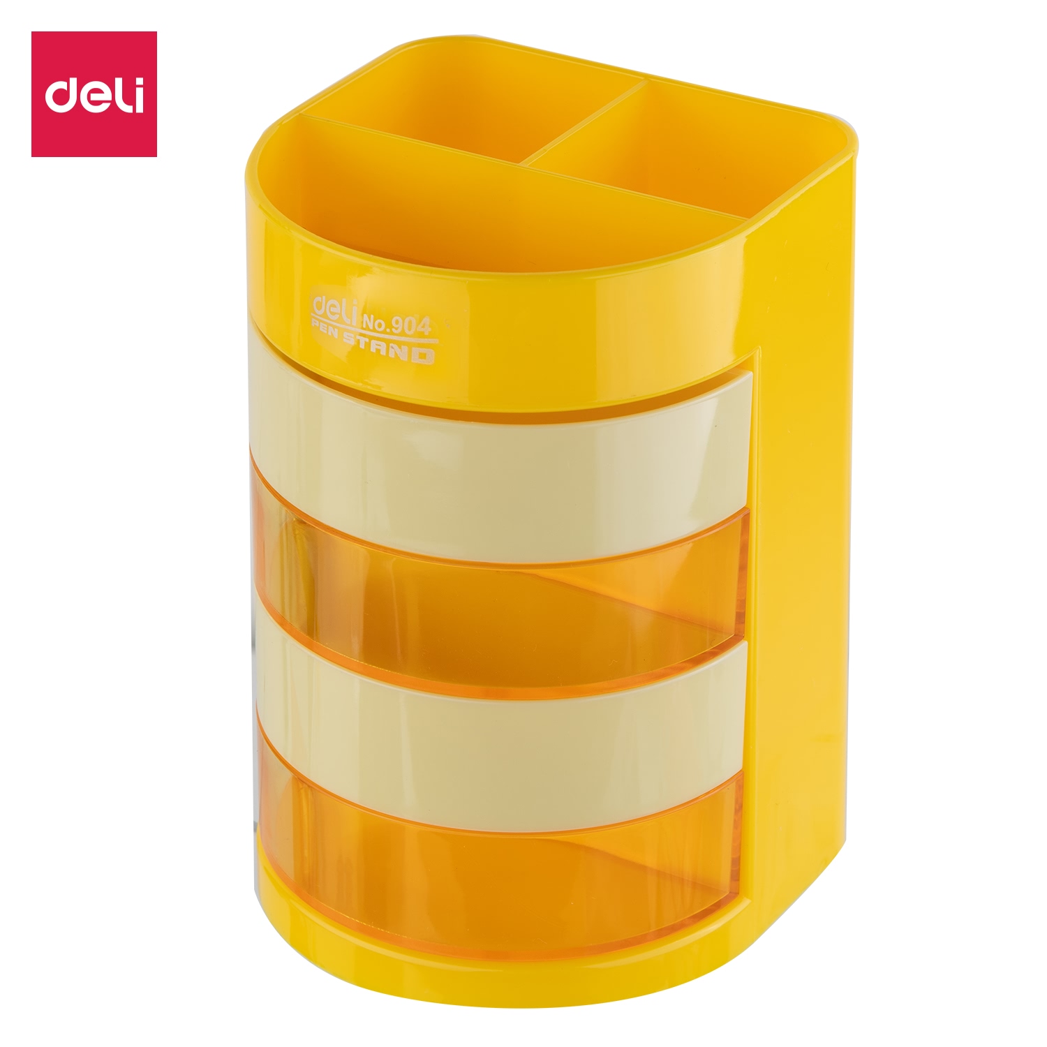 Cốc Cắm Bút 7 Tầng Deli - Xanh Dương/Vàng - 1 Chiếc - E904