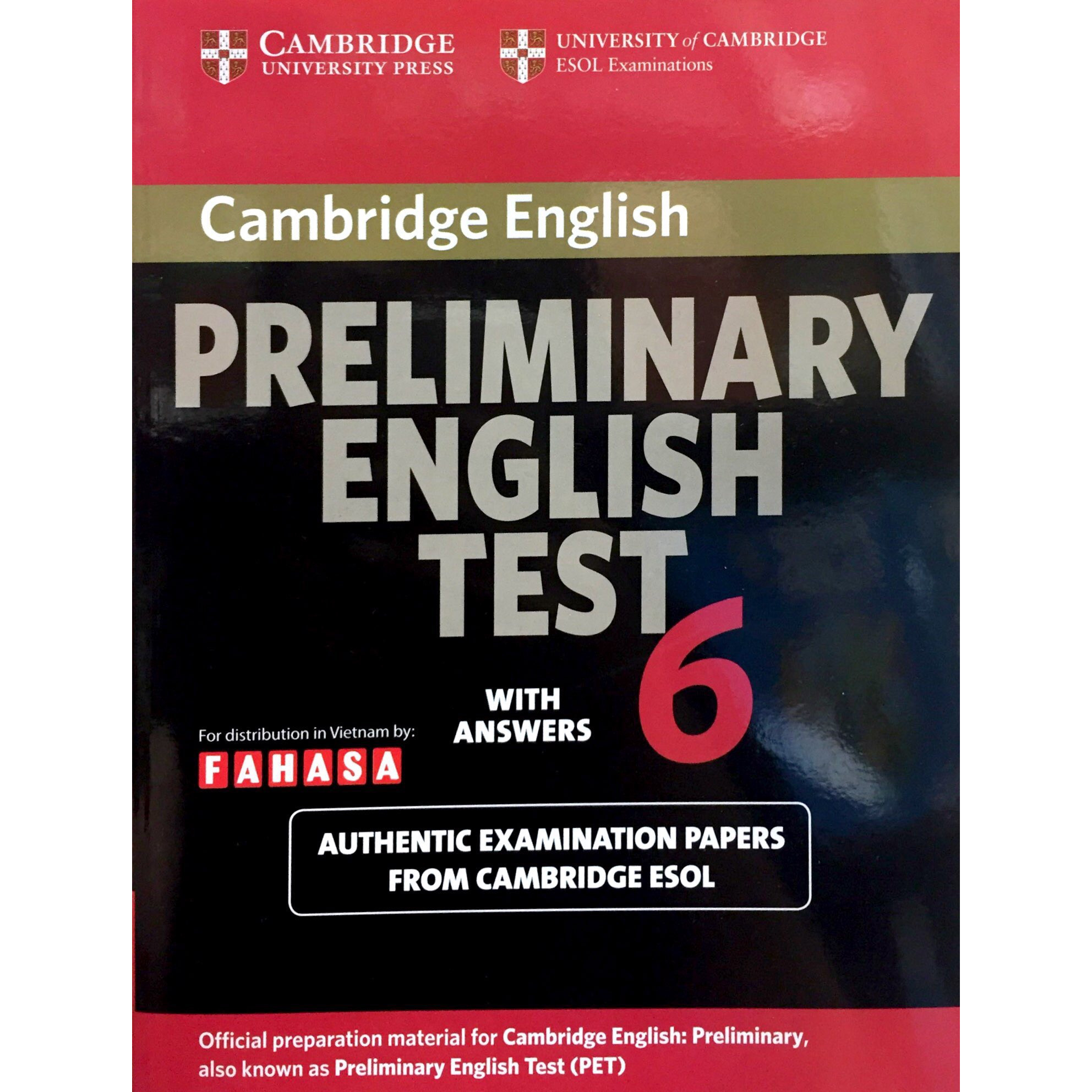 Cambridge Preliminary English Test 6 Student's Book with Answers