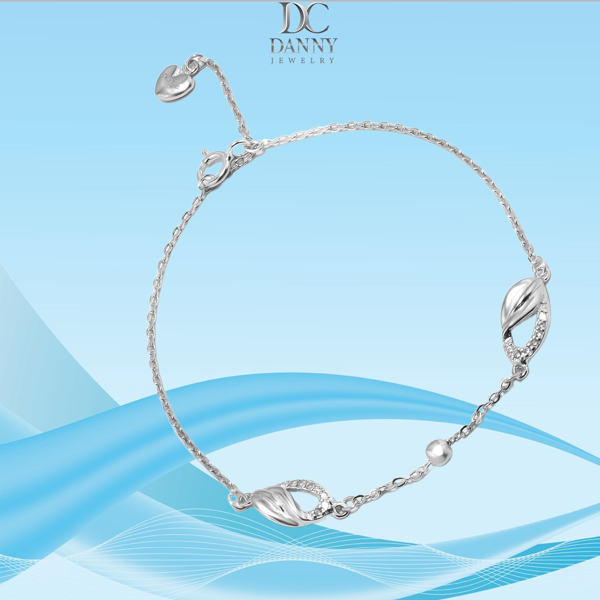 Lắc Tay Danny Jewelry Bạc 925 Xi Rhodium Đính Phụ Kiện LACY363