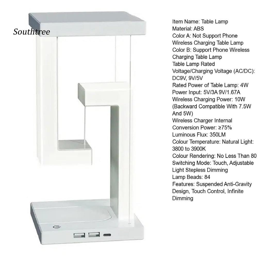 Đèn LED Để Bàn Không Dây DC9V 10W Cảm Ứng Điện Áp