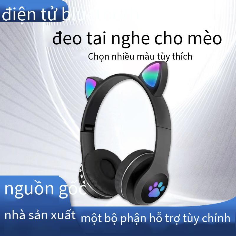 Ưu Đãi Tai Nghe Bluetooth Móng Vuốt Mèo Dễ Thương VIV-23M Tai Nghe Tai Mèo Phát Sáng Tai Nghe Không Dây