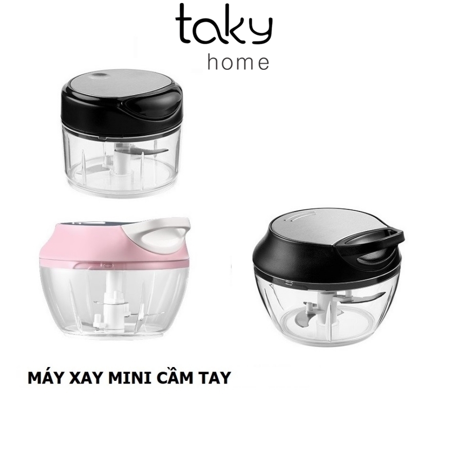 Máy Xay Cầm Tay Đa Năng, Máy Xay Nhỏ Gọn, Xay Hành Tỏi, Rau Củ, Đồ Ăn Dặm Cho Bé, Xay Thịt, Tiện Dụng. TakyHome 5207Den