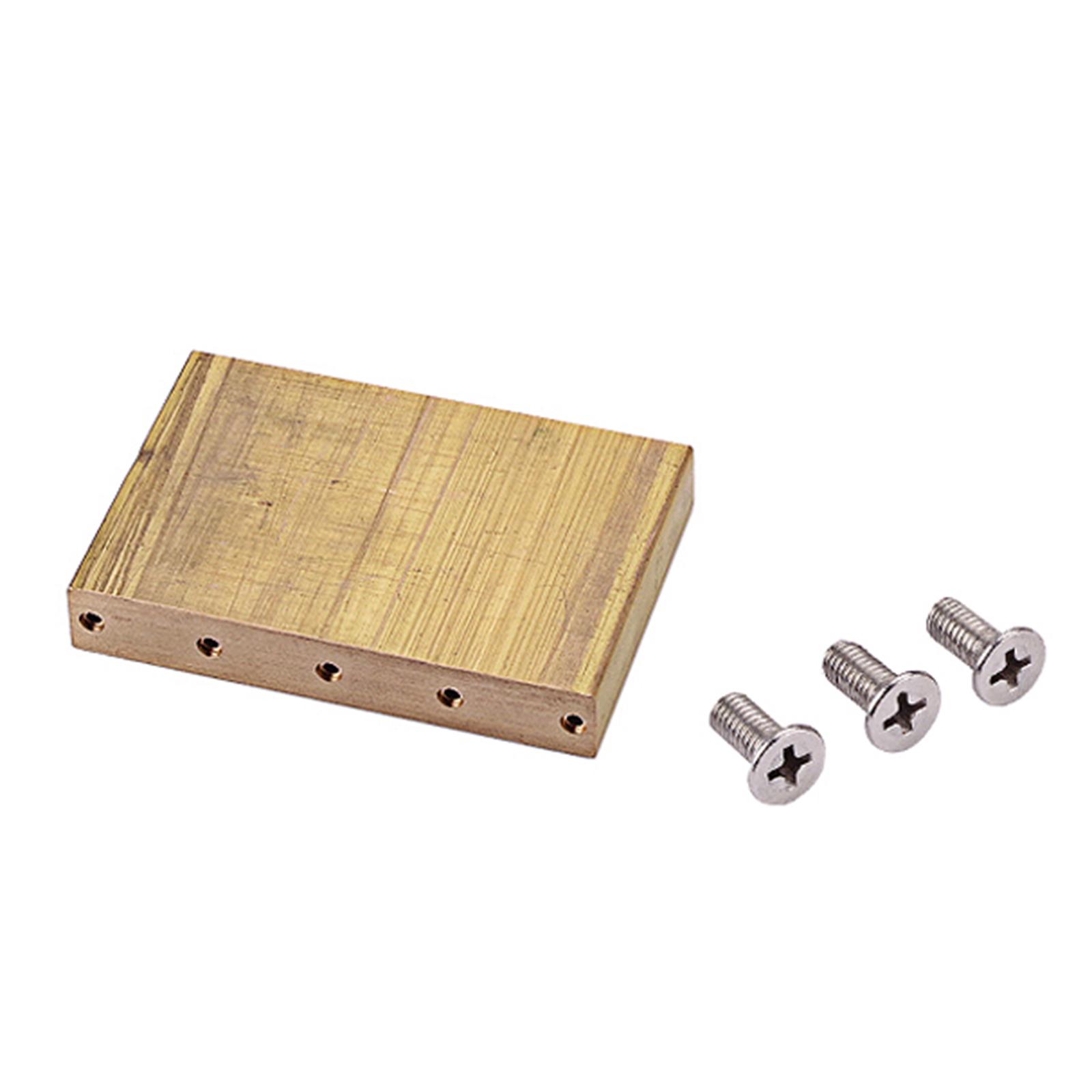 Hand-made Electric Guitar Tremolo System Bridge Brass Block