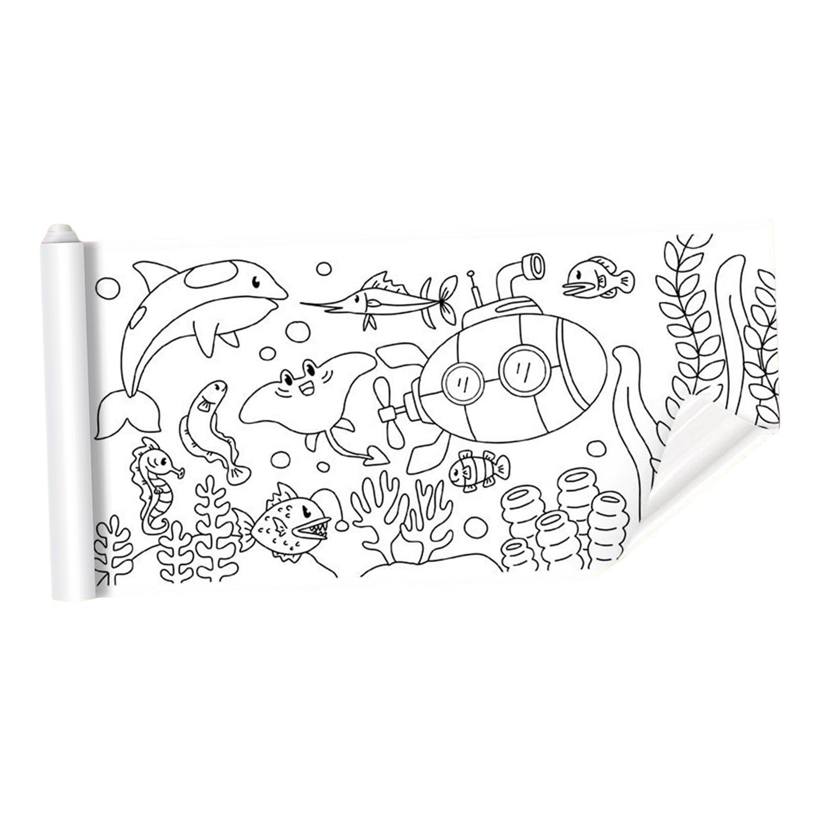 Portable Children Drawing Roll  Poster Student Children