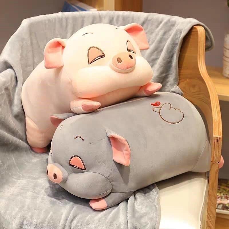Bộ chăn gối 2 in 1 hình thú chất miniso cao cấp, sờ cực mịn tay