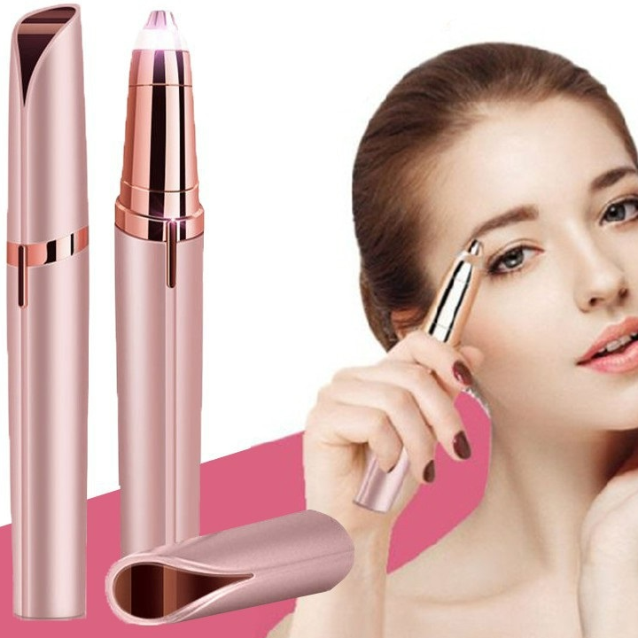 Máy Cắt Tỉa Lông Mày, Chân Mày An Toàn, Tiện Lợi - Bút Tỉa Lông Mày flawlessbrows, Lông Tơ Mặt, Ria Mép