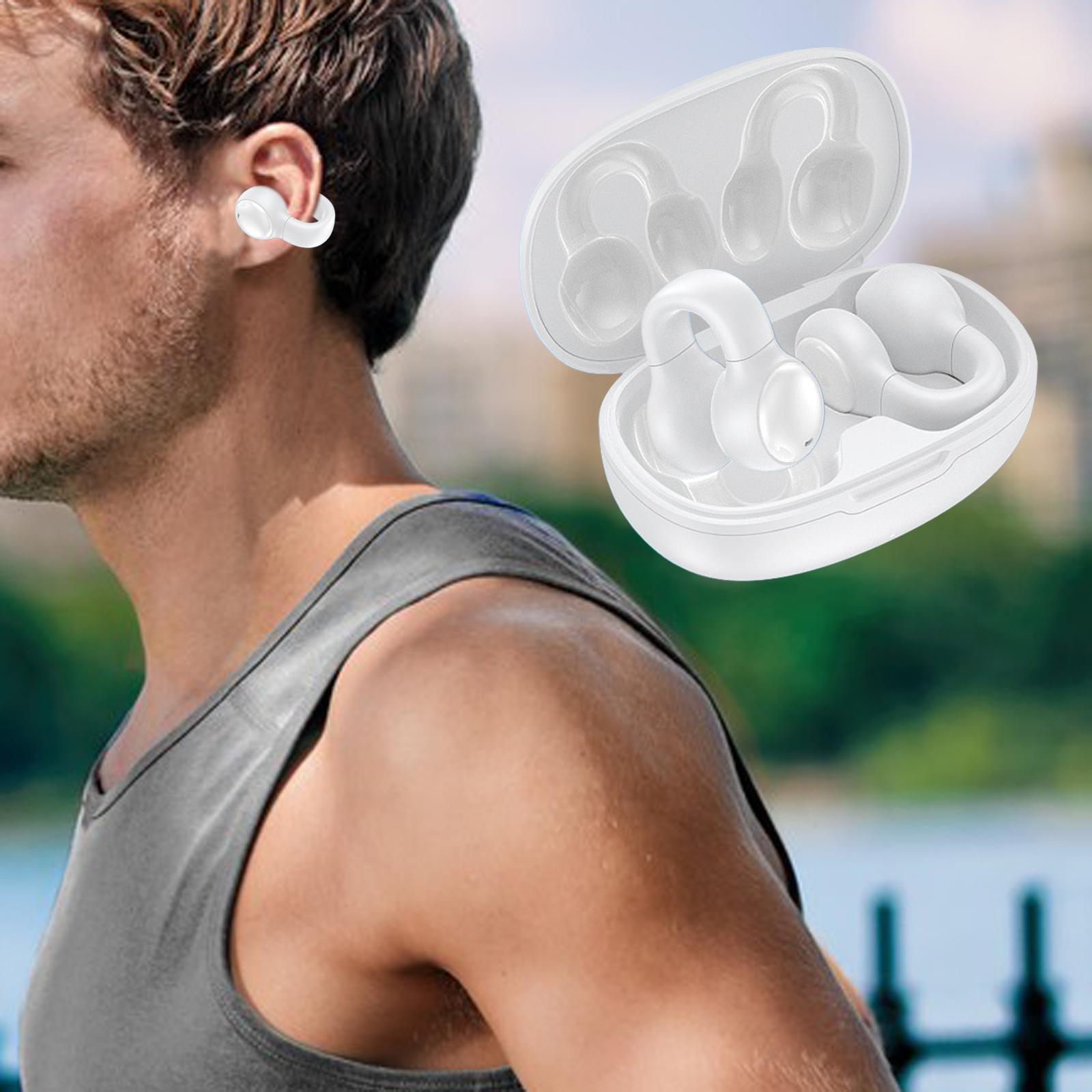 Ear Clip Headphones Earpiece Calling Earphones for Business Driving Fitness