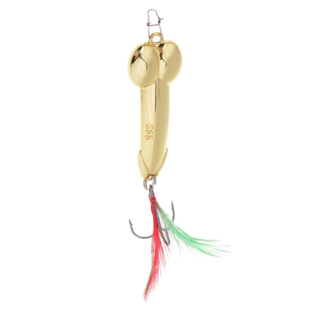 Gold Fishing Spoon Lure Spinner Bait Metal Hard Bait Crankbait Tack 28g