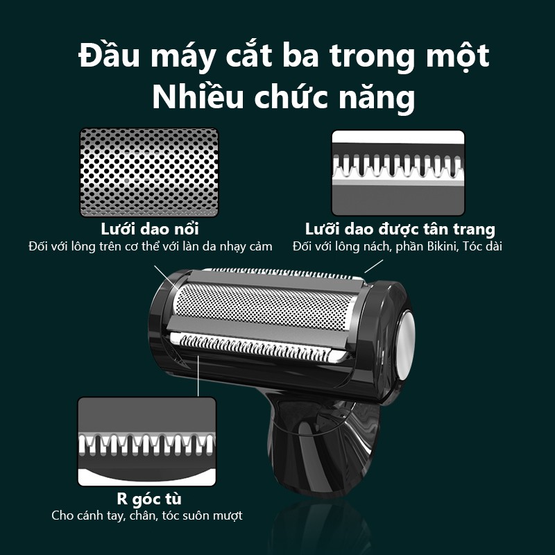 Máy Cạo Lông Đa Năng Vùng Kínn Cho Nam Nữ Công Nghệ Thiết Kế Đặc Biệt 3 Lưỡi Dao An Toàn Tuyệt Đối Cho Vùng Da Nhạy Cảm Tẩy Lông Đời Mới Không Dây Dùng Pin Sử Dụng Liên Tục toàn thân triệt lông thẩm mỹ phái đẹp thiết kế nhỏ gọn dễ dàng mang theo cao cấp