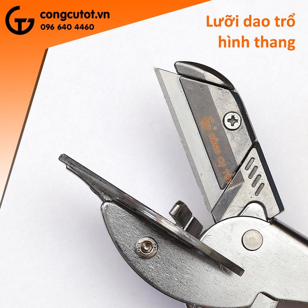 Kéo cắt góc điều chỉnh dùng lưỡi dao trổ hình thang