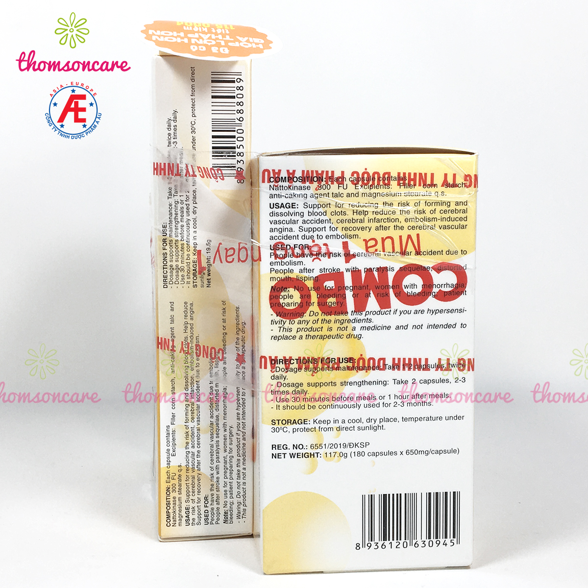 Nattospes - Dạng lọ tiết kiệm hơn - Hỗ trợ hoạt huyết dưỡng não, ngủ ngon, ngăn ngừa tai biến