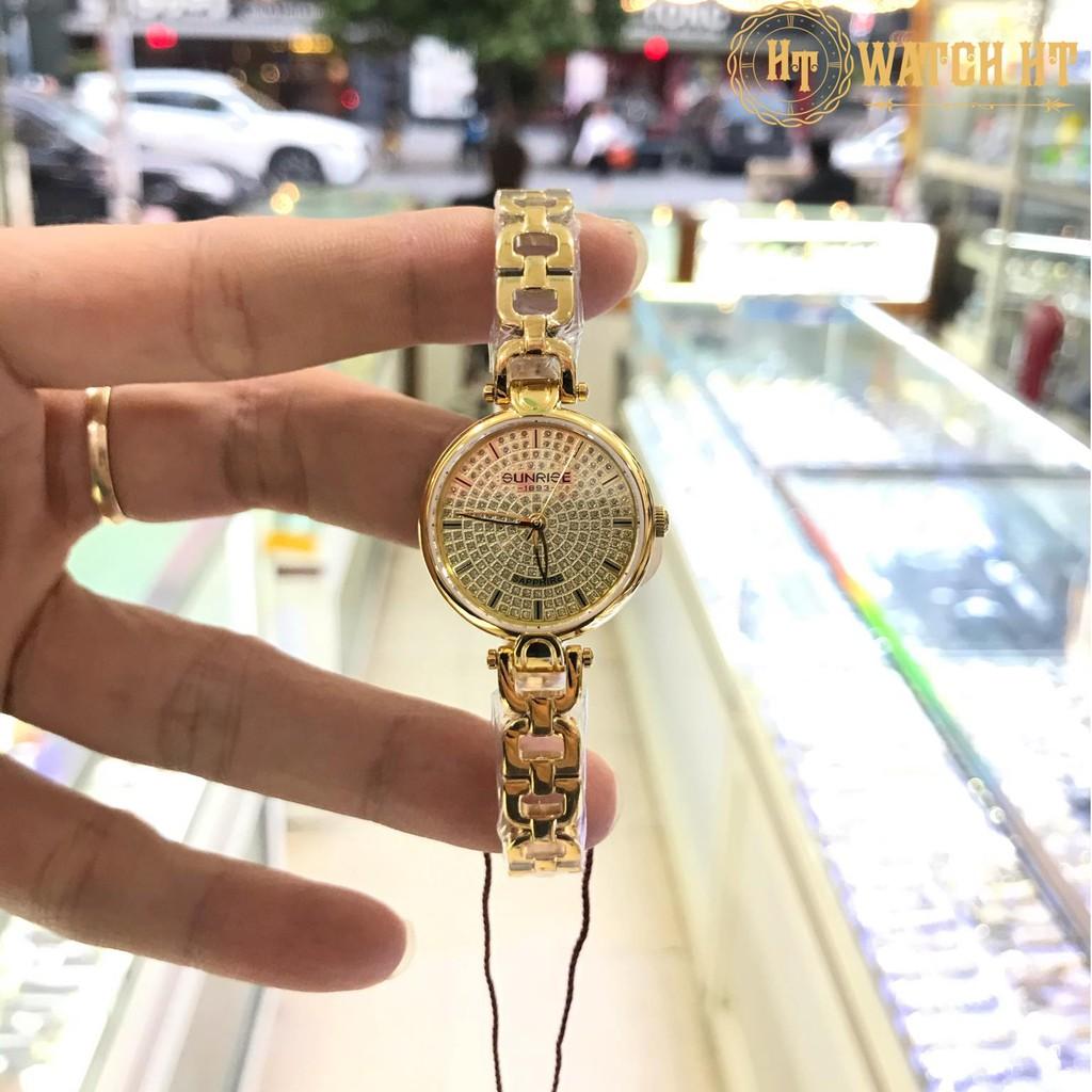 Đồng hồ nữ SUNRISE 9970SA full hộp chính hãng, kính Sapphire chống xước, chống nước