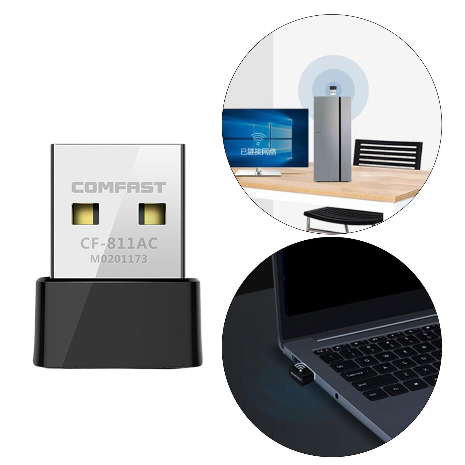 Mini USB 2.0 WiFi  Dual Band  650Mbps Network Card WiFi Receiver