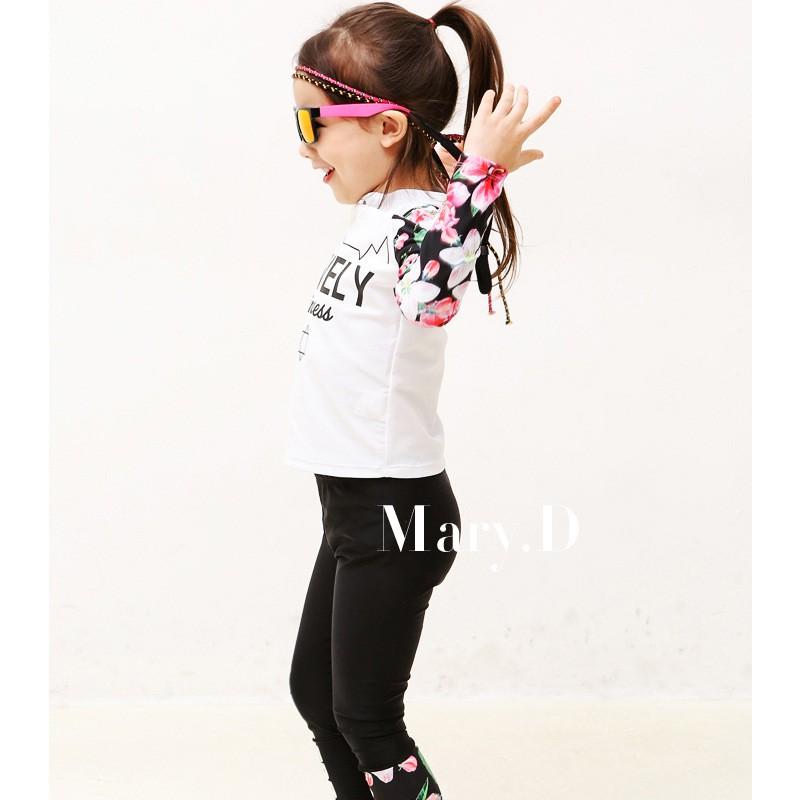 Bộ đồ bơi bé gái SPORTY Lovely Princess, dài tay co giãn tốt