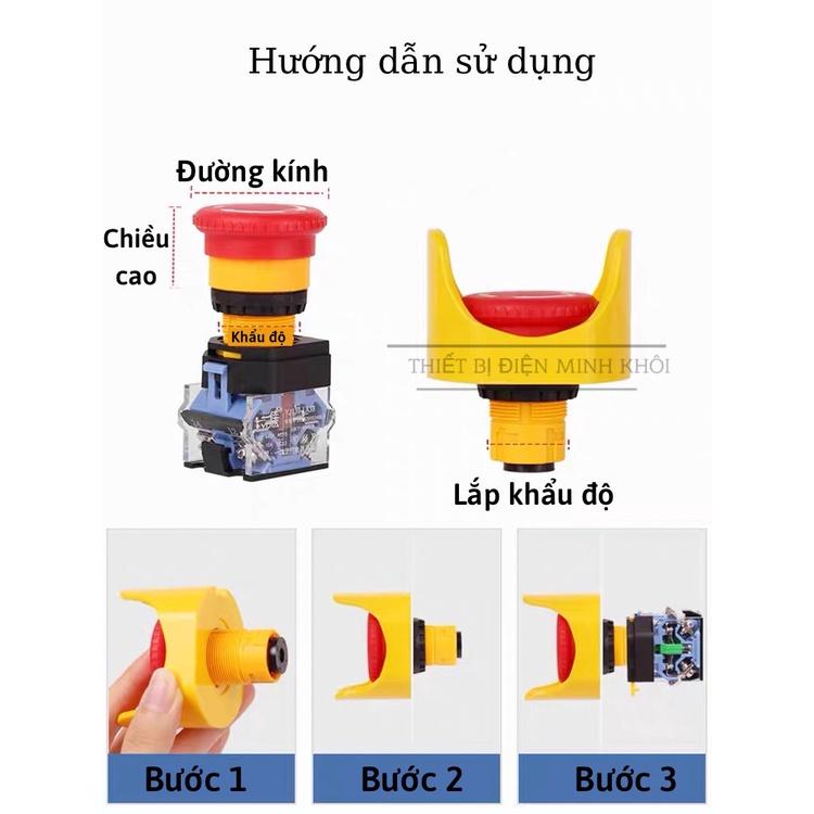 Nắp Chụp Bảo Vệ Nút Dừng Khẩn Cấp Phi 22mm