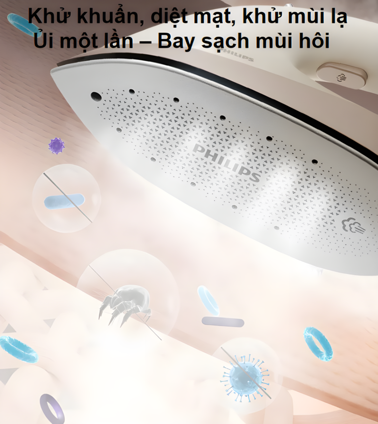 HÀNG CHÍNH HÃNG - Bàn ủi hơi nước dạng đứng serial 5000, hoàn toàn mới. Thương hiệu Hà Lan cao cấp Philips - STE5050/10