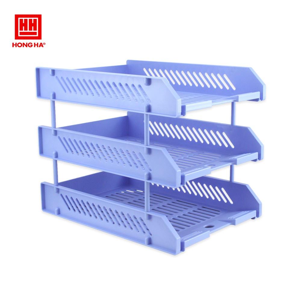 --️️️--Khay nhựa 3 tầng A4 Hồng Hà S14 6622