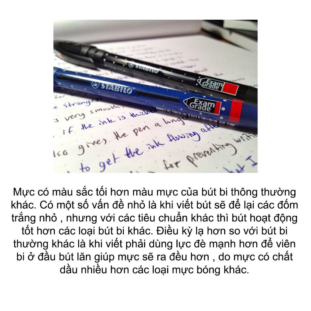 Bộ bút bi STABILO Exam Grade 588F màu xanh + ruột xanh (BP588F-C1A)