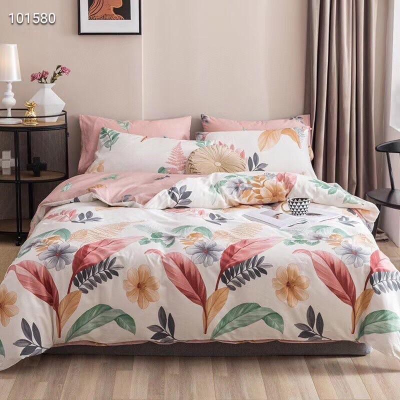 Set Cotton LiVing Cao Cấp Hàng Nhập Khẩu 4 Món BST Hello Summer Lá Khoai
