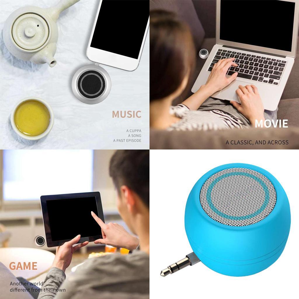 2 PCS 350mAh Mini Speaker 3.5mm Input , 3W Loud Portable
