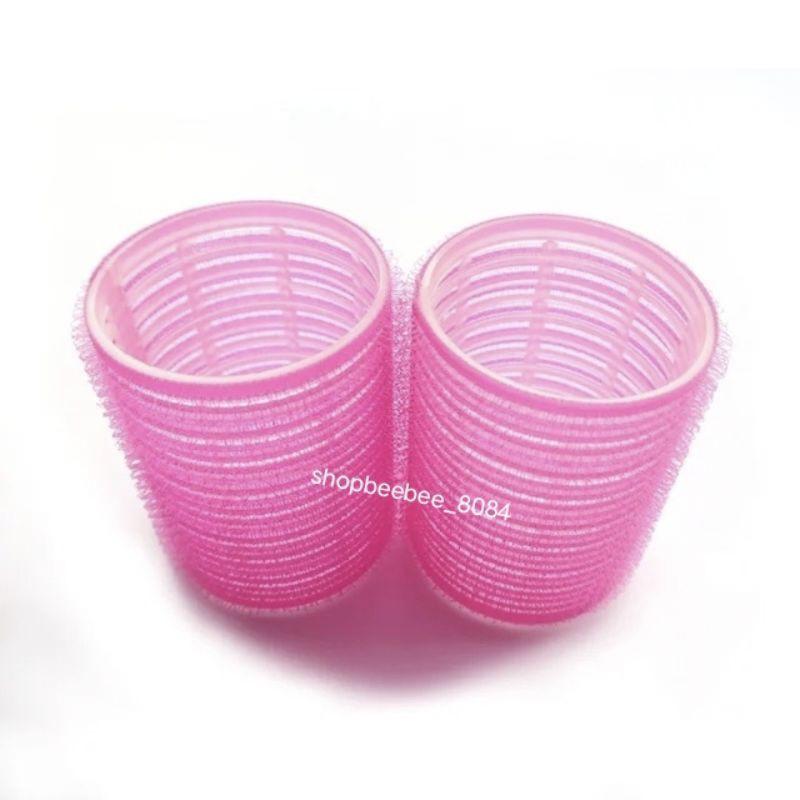 Set 2 cái lô dính mái kẹp, lô quấn tóc xoăn cỡ đại