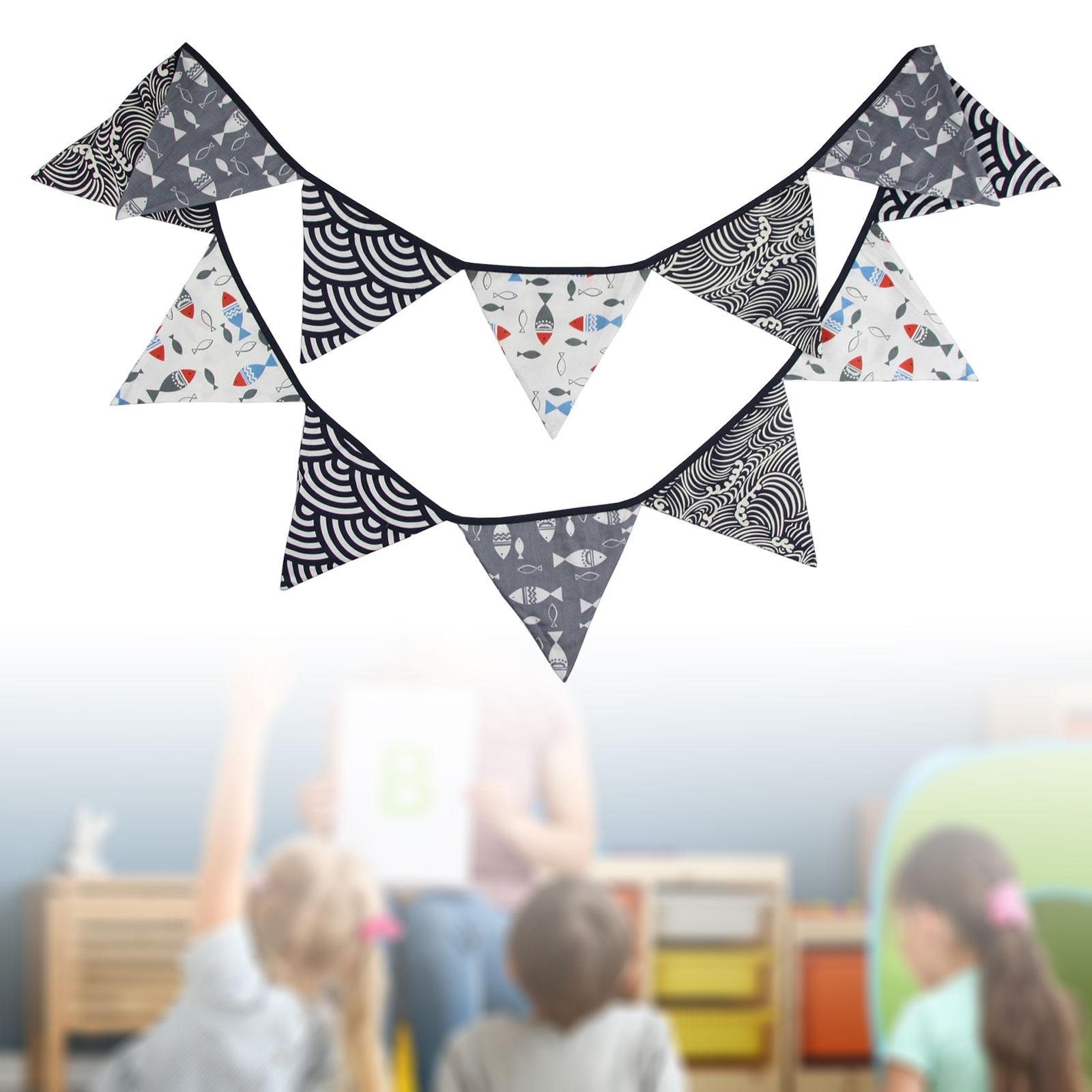 Pennant Banner Durable Japanese Style String Flags for Holidays Party Garden