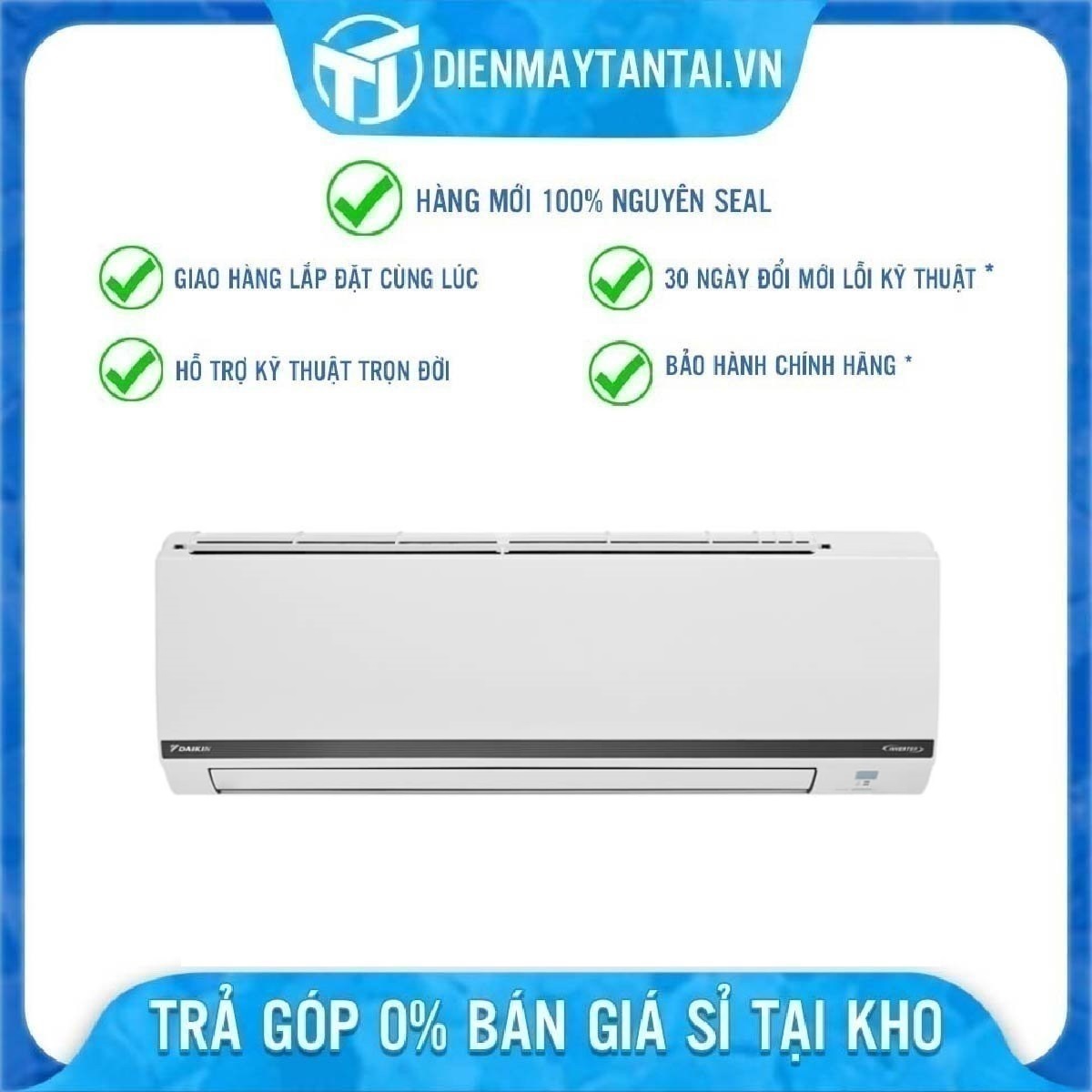 Máy lạnh Daikin inverter 1.0Hp FTKB25XVMV model 2023 - Hàng chính hãng( Chỉ giao HCM)