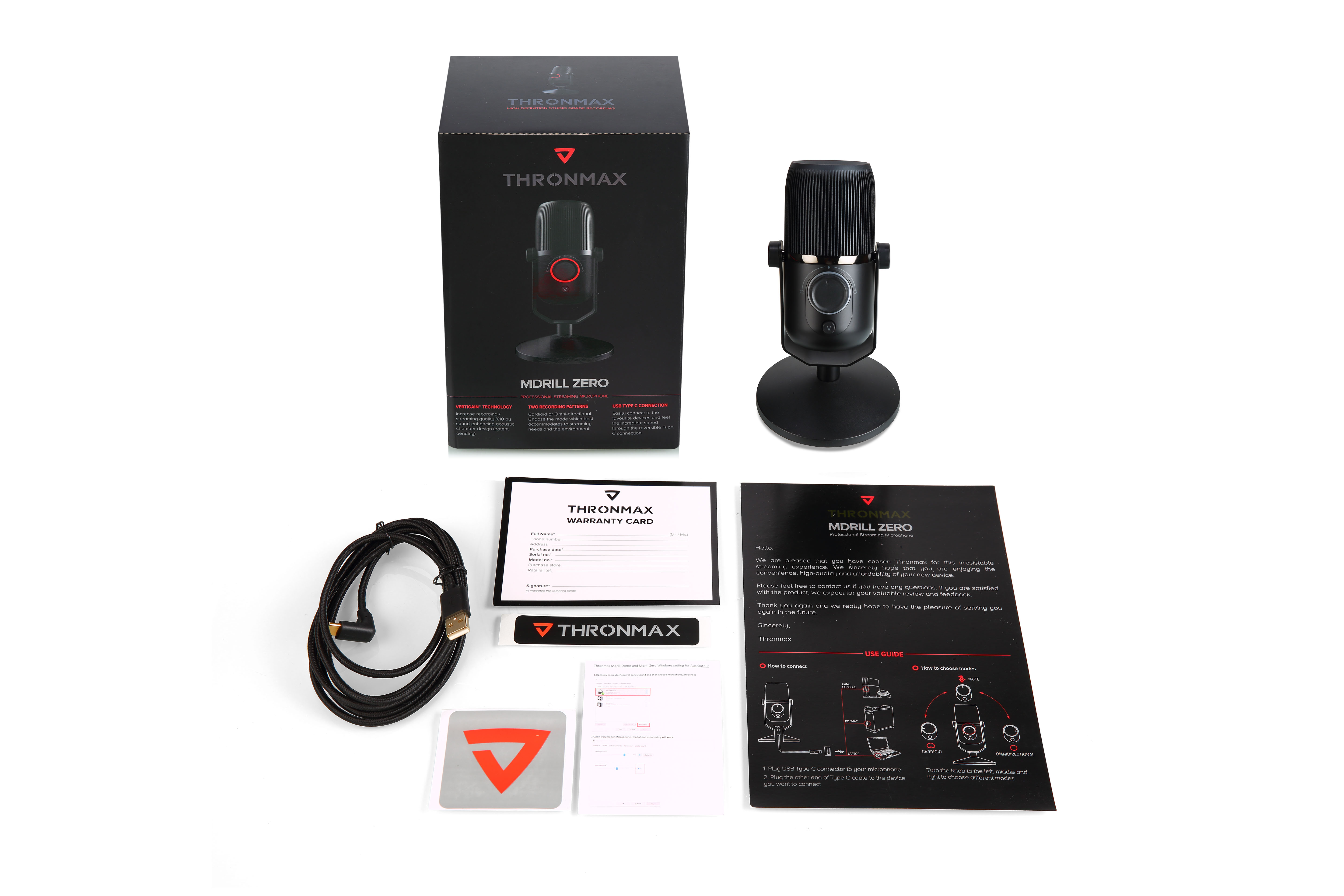 Microphone Thronmax Mdrill Zero M4 Plus Jet Black Hàng Chính Hãng