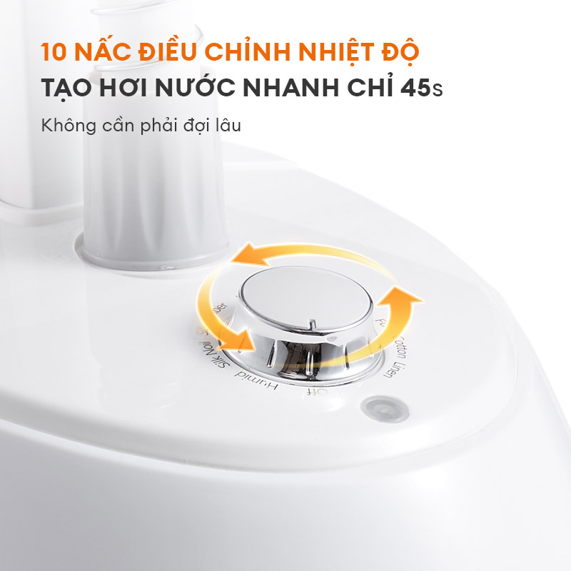 Bàn ủi hơi nước dạng đứng 2in1 GGS-M05A công suất 1800W thương hiệu GAABOR - Hàng chính hãng