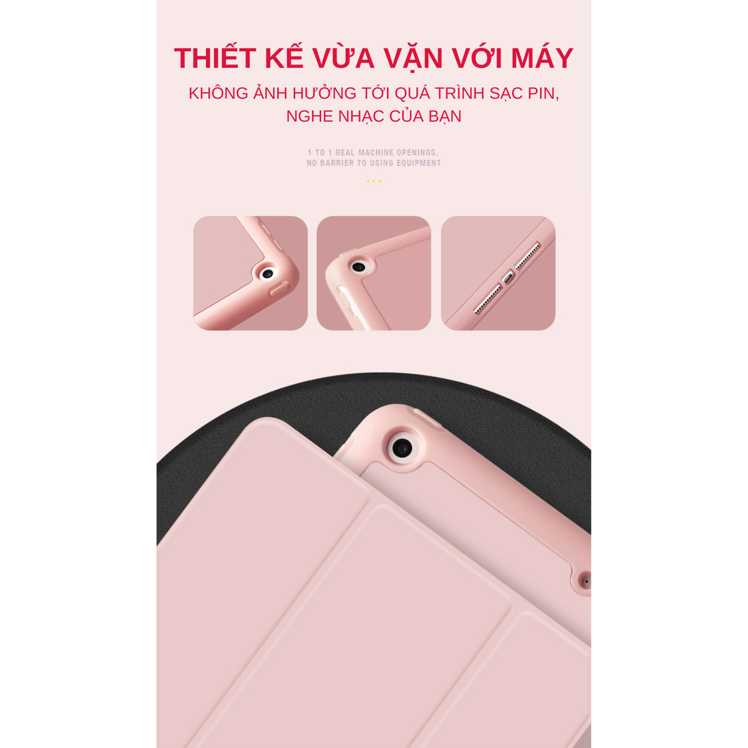 Bao Da Case Cover Dành Cho iPad Mini 6/ iPad Pro 11 inch/ iPad Air 4/ iPad Pro 12.9 inch Có Khe Cắm Apple Pencil - Hàng Chính Hãng Tamayoko