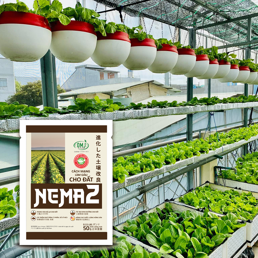Nema2 50g– Chuyên cải tạo đất, tái tạo hệ vi sinh và tăng sức đề kháng cho cây trồng