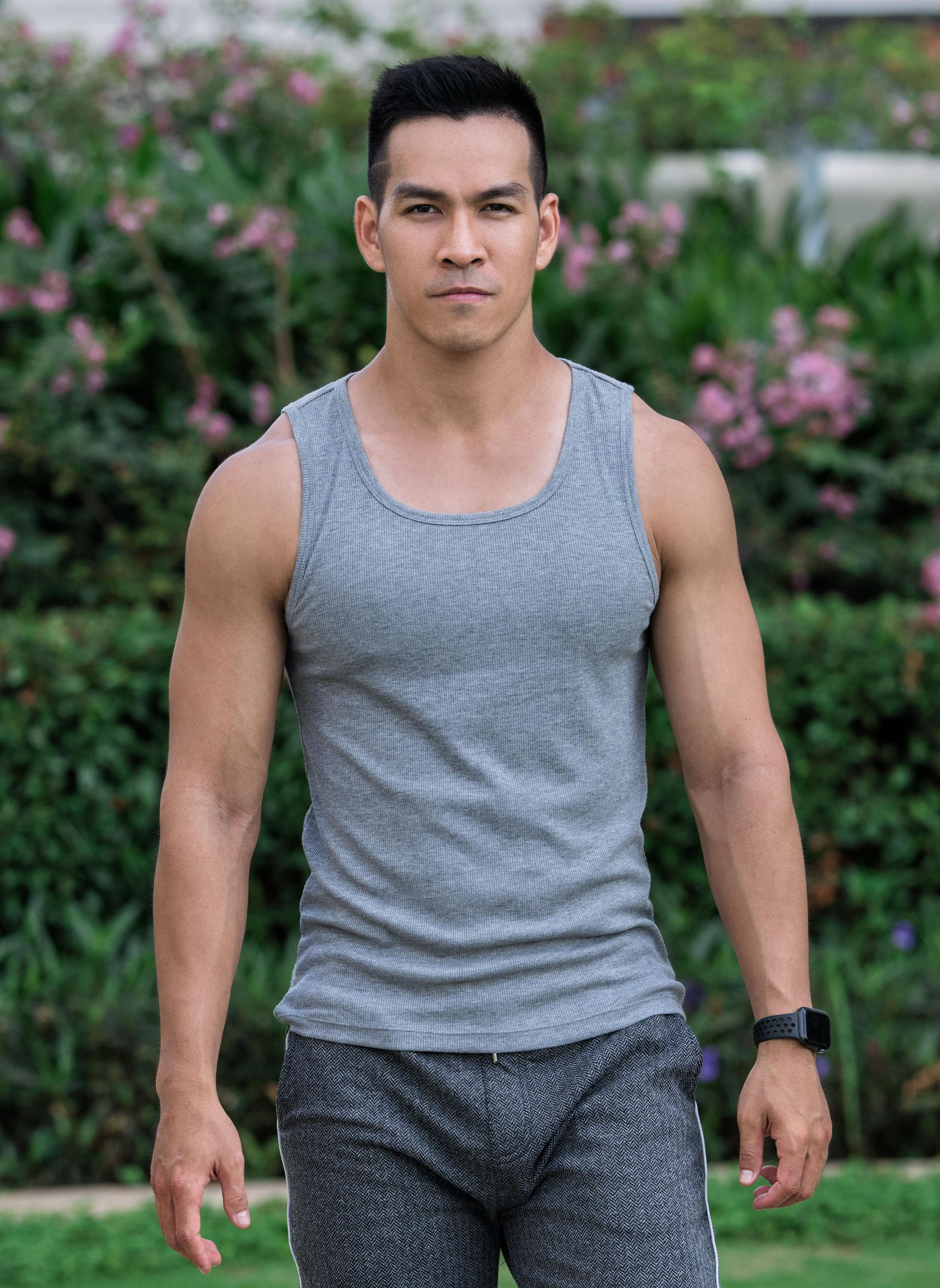 Áo thun gân 3 lỗ, áo tank top, áo nam tập gym chất cotton thương hiệu Fezzio
