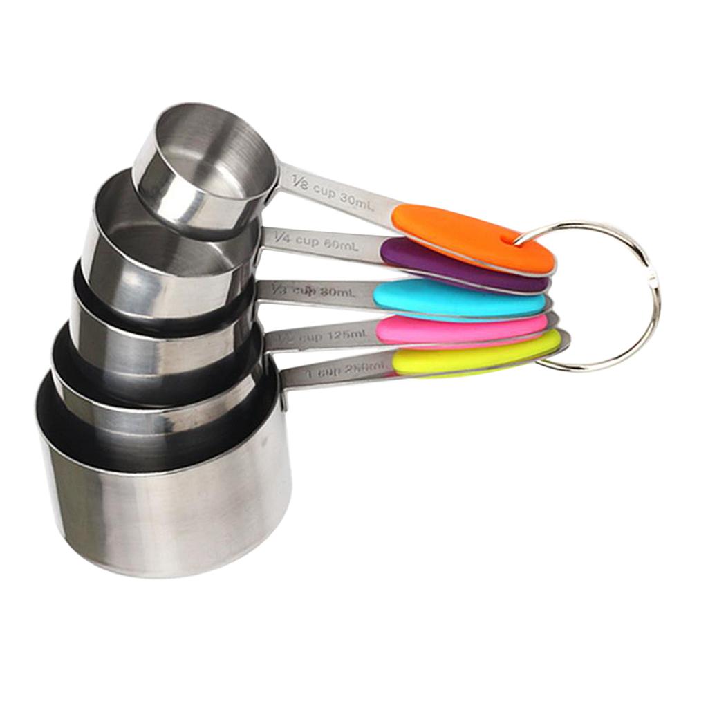 10 Pieces Stainless Steel Precise Measuring Cups and Measuring Spoons Kit