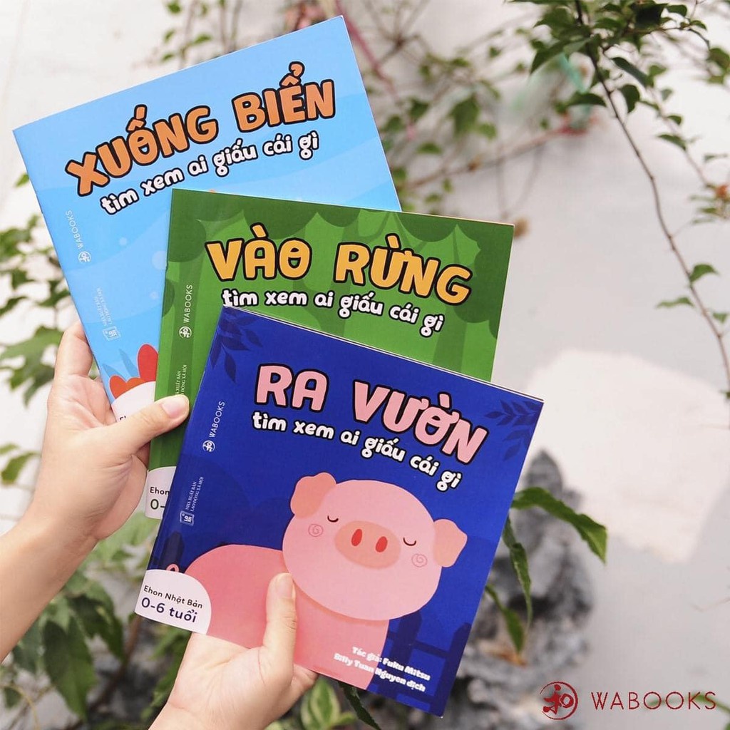 Sách Ehon - Combo 3 cuốn Ai giấu cái gì - Dành cho trẻ từ 0 - 4 tuổi