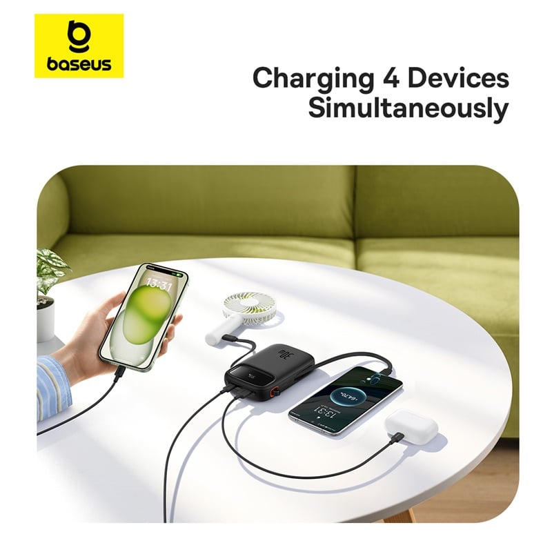 Pin Sạc Dự Phòng Baseus Qpow 2 Digital Display 30W (10000/20000mAh) - Hàng chính hãng