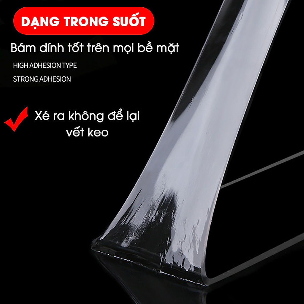 Băng Keo Nano Dán 2 Mặt Trong Suốt - Băng Dính  Đa Năng - Dán Tường Treo Đồ, Treo Tranh Ảnh, Cố Định Vật,...Hàng Cao Cấp Chính Hãng MINIIN