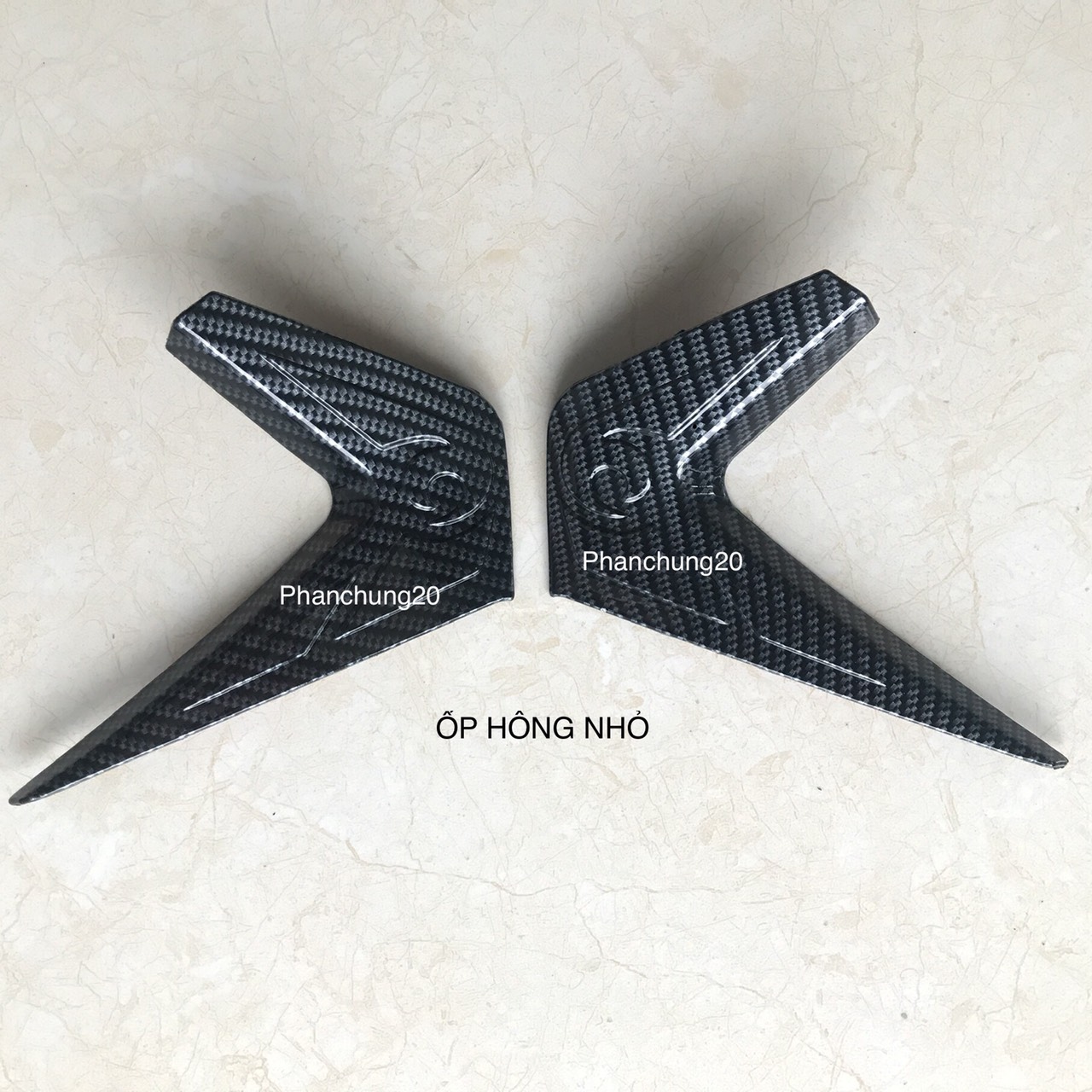 CẶP ỐP HÔNG NHỎ DÙNG CHO ĐỜI XE AB 2020 2021 - 125 150cc CACBON