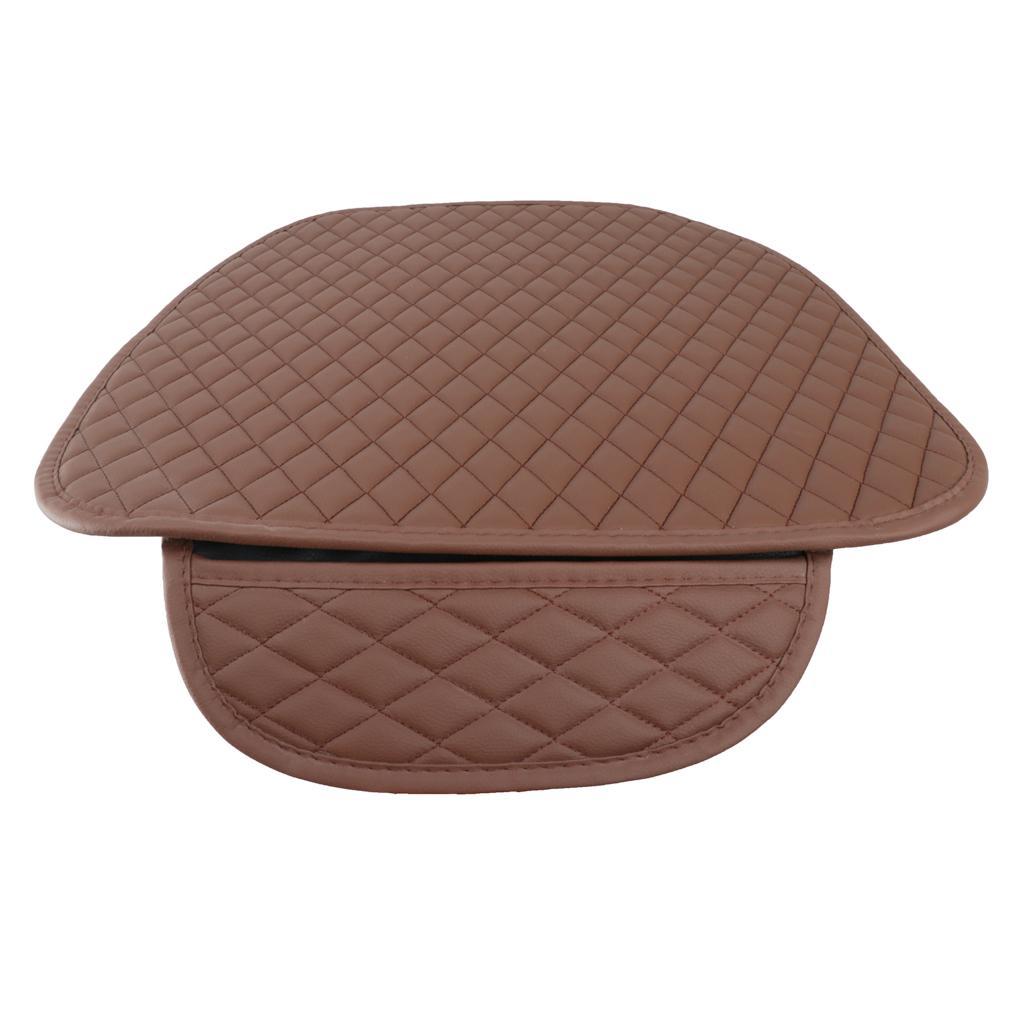 Pack Of 2 Universal Cover Cushion Pad Mat Breathable Interior Brown
