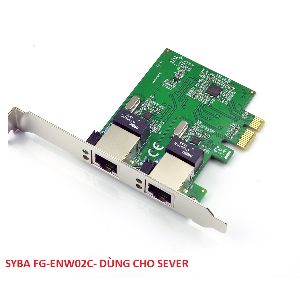 Card mạng Server PCI-Express Gigabit SYBA FG-ENW02C cao cấp