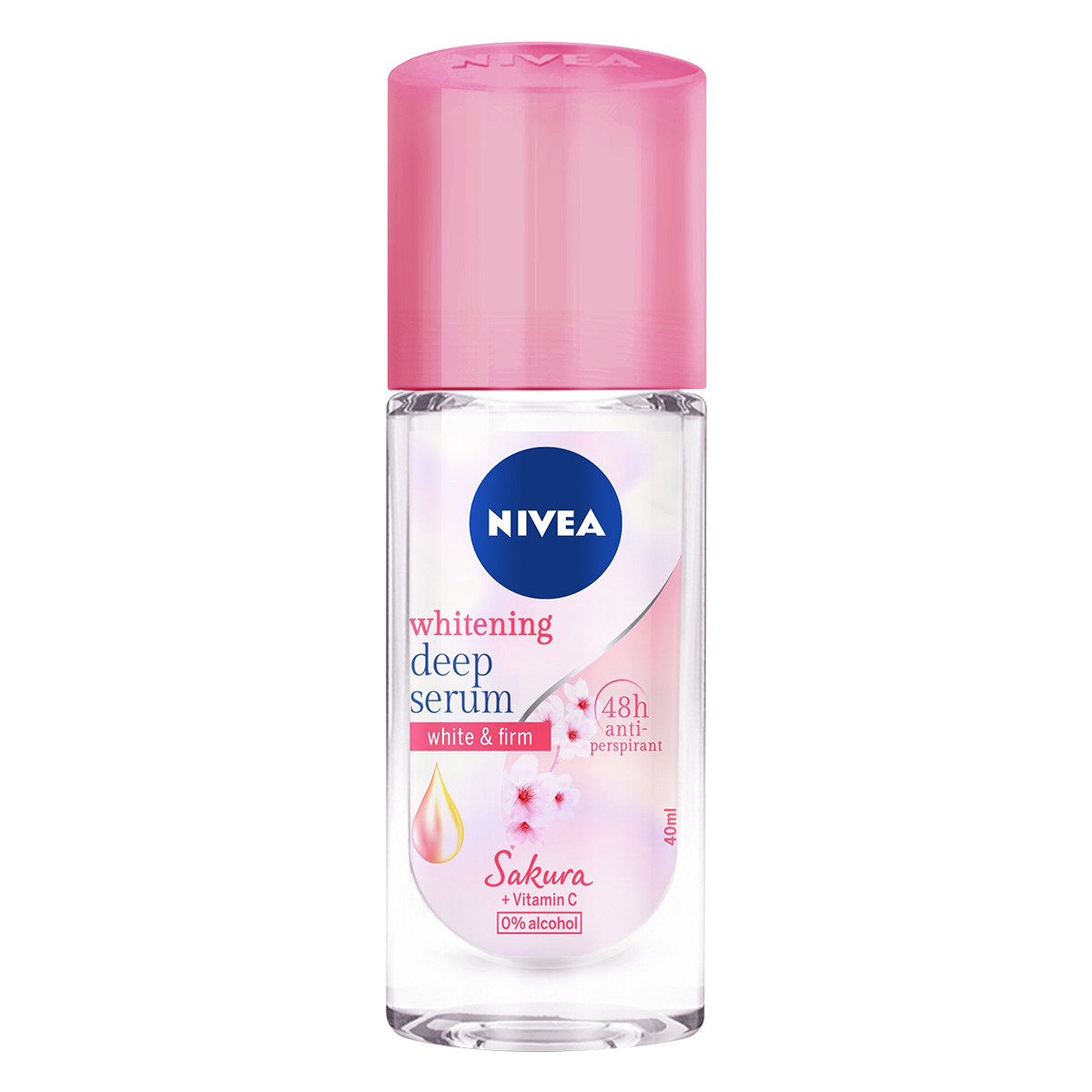 Lăn Ngăn Mùi Nivea Serum Trắng Mịn Hương Hoa Sakura (40ml) 85306